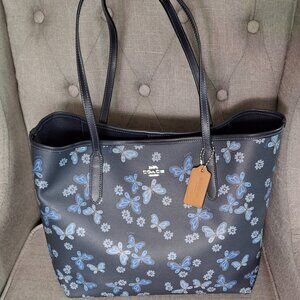 Coach City Tote Bag in Lovely Butterfly Print